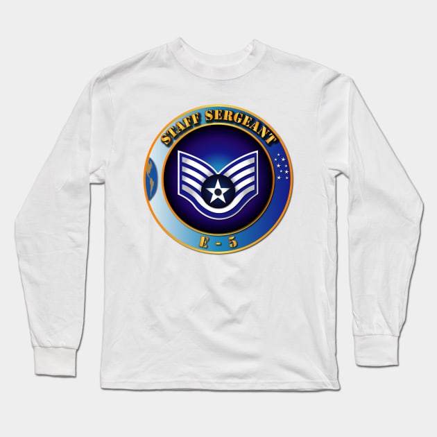 USAF - Staff Sergeant (E5) - Coin Long Sleeve T-Shirt by twix123844